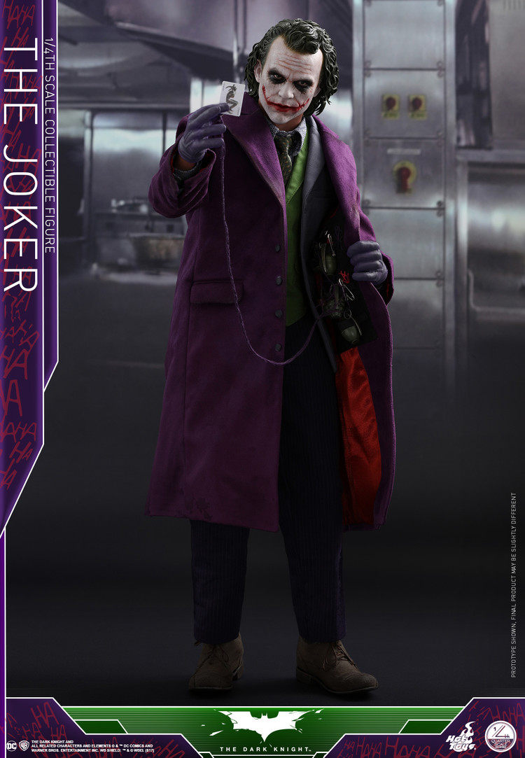 HT QS010 vip 1/4 Batman Dark Knight Joker Deluxe Edition Action Figure