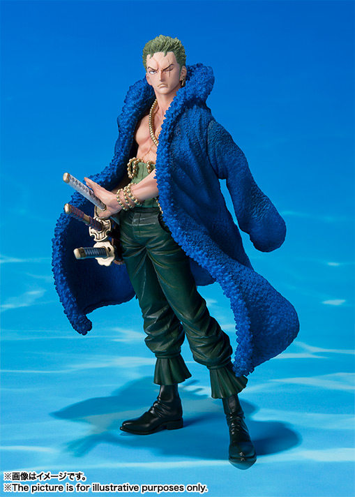 Bandai FZ (Figuarts ZERO) — One Piece 20th Anniversary Edition: Blue Outfit Zoro (Commemorative Version)