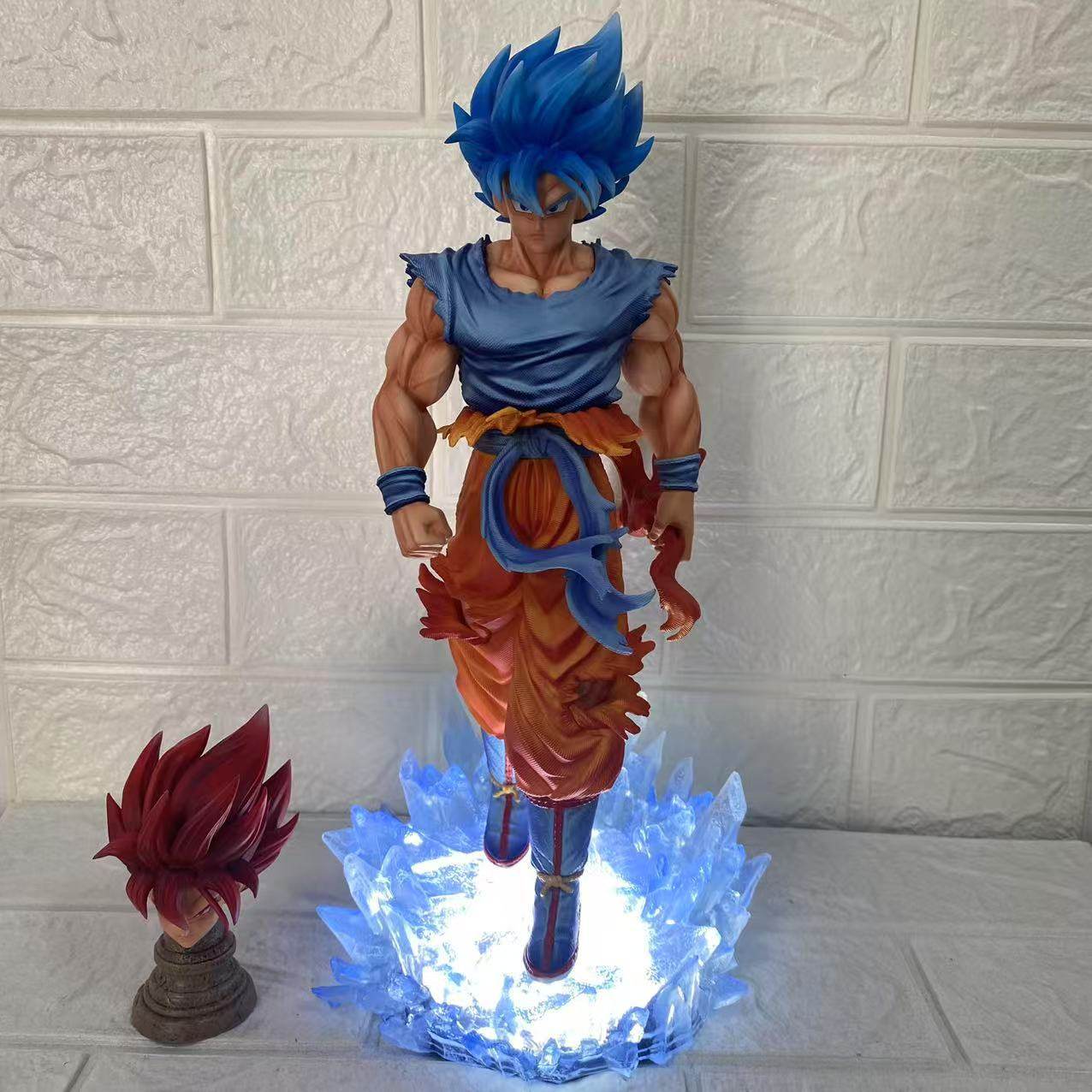 30cm/11.8in Anime Dragon Ball Z Goku Figure Lighting oneDBZ Goku Action Figure Statue Collection