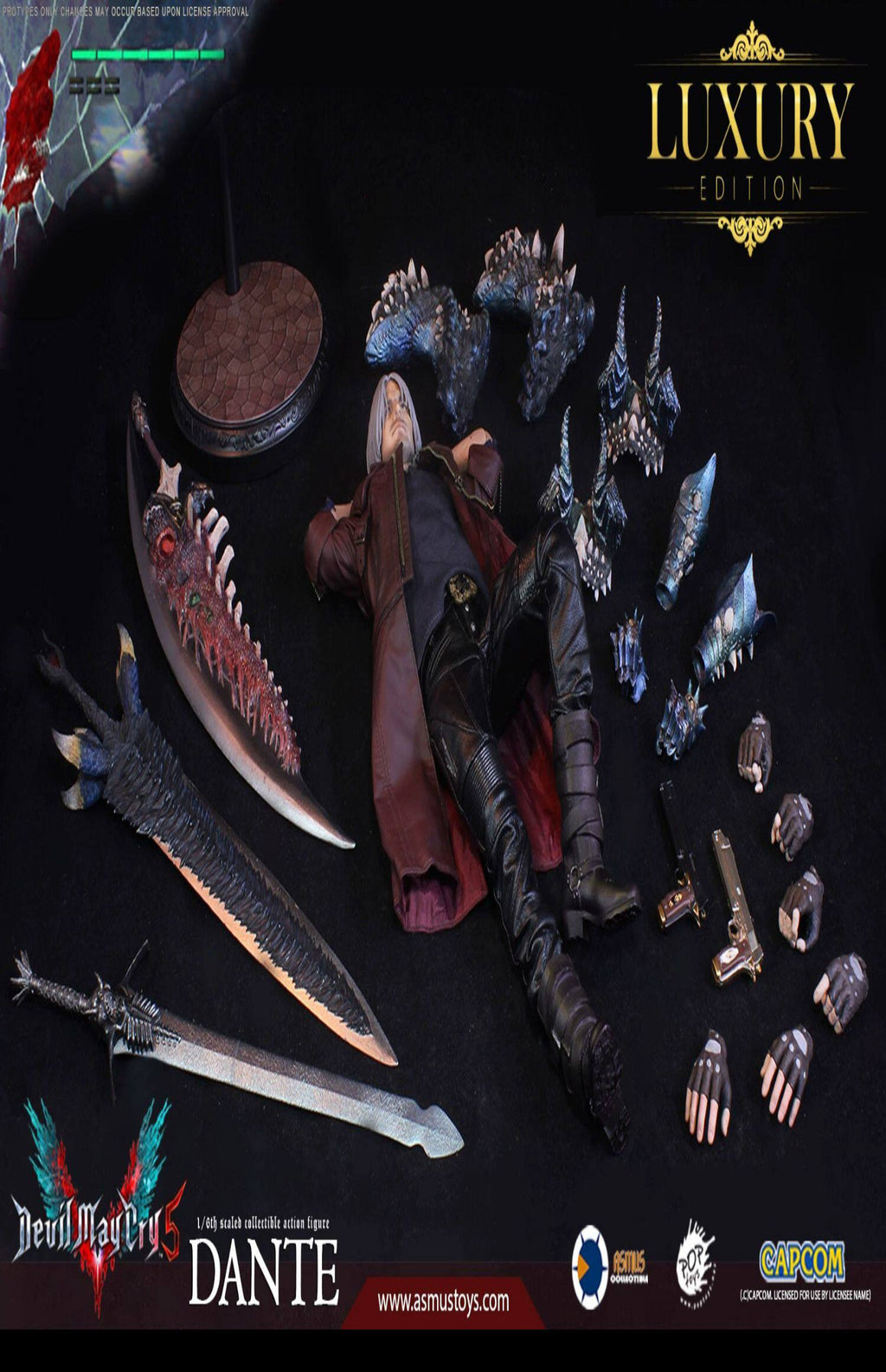Asmus Toys 1/6 Demon Hunter Devil May Cry 5 Dante Figure Deluxe Edition DMC502LUX Action Figure