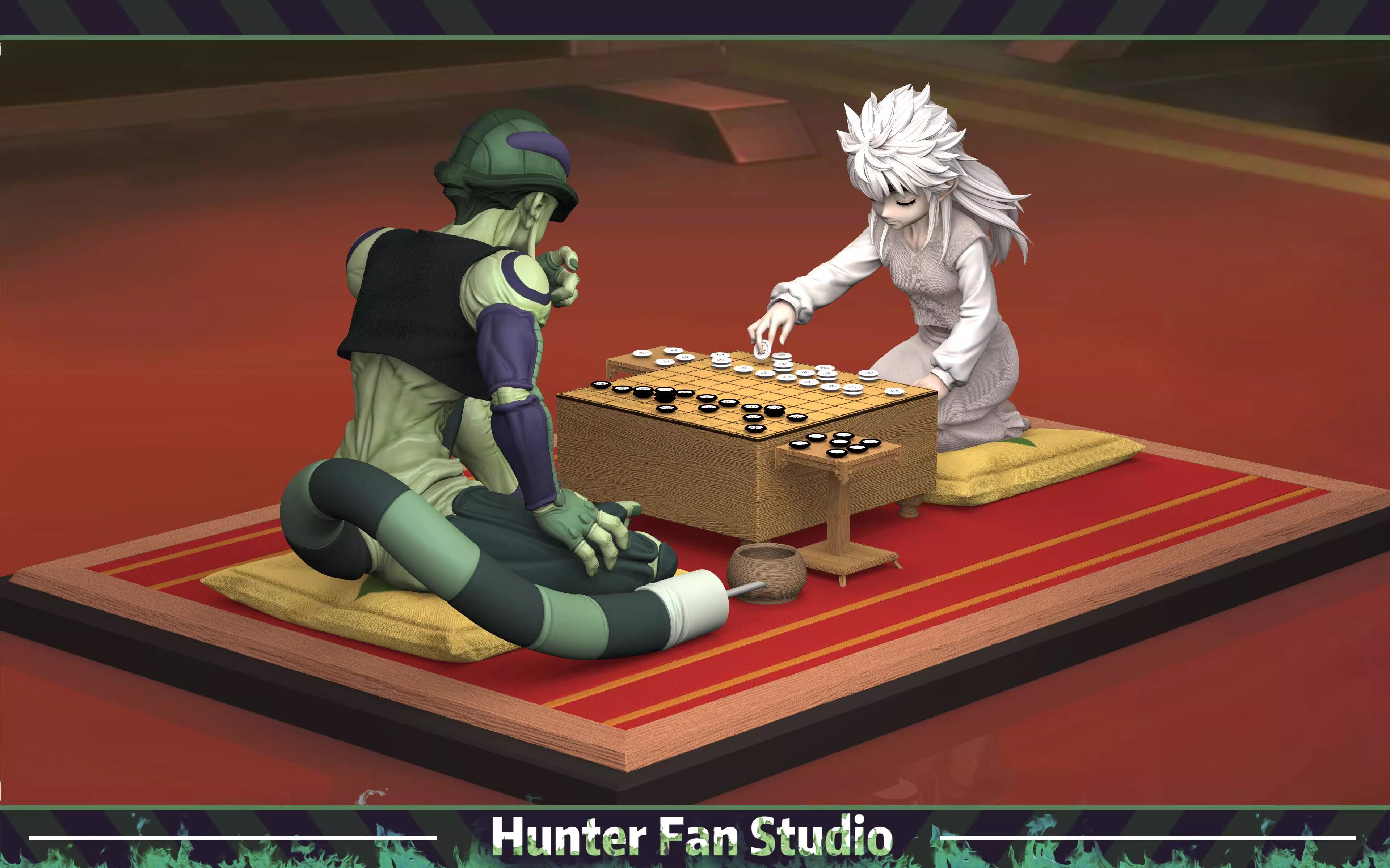 HUNTER FAN HF: Hunter x Hunter — Meruem vs. Komugi (Gungi Match) — GK Resin Statue