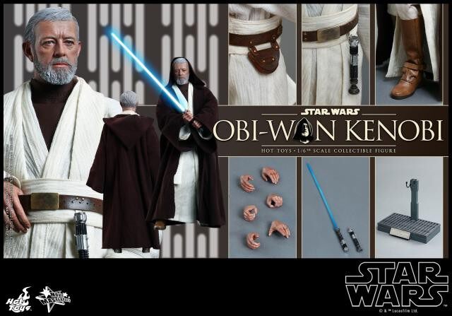HT 1/6 MMS283 Star Wars A New Hope Obi-Wan Elderly Version Action Figure
