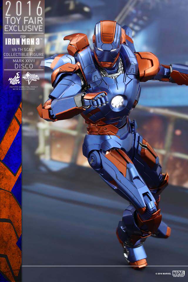 HotToys HT 1/6 MMS371 Iron Man MK27 Disco Limited Venue Edition action figures