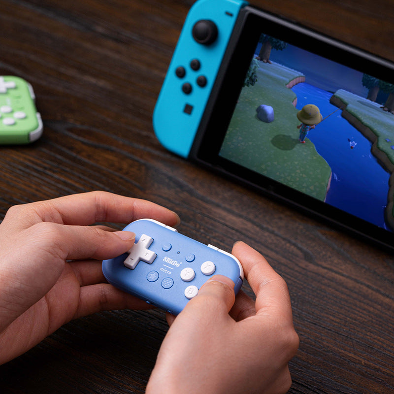 Micro Bluetooth Gamepad Pocket-sized Mini Controller for Switch, Android, and Raspberry Pi