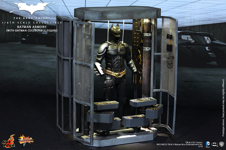 Hot Toys HT 1/6 Batman Armor Hangar Butler Deluxe Set MMS236