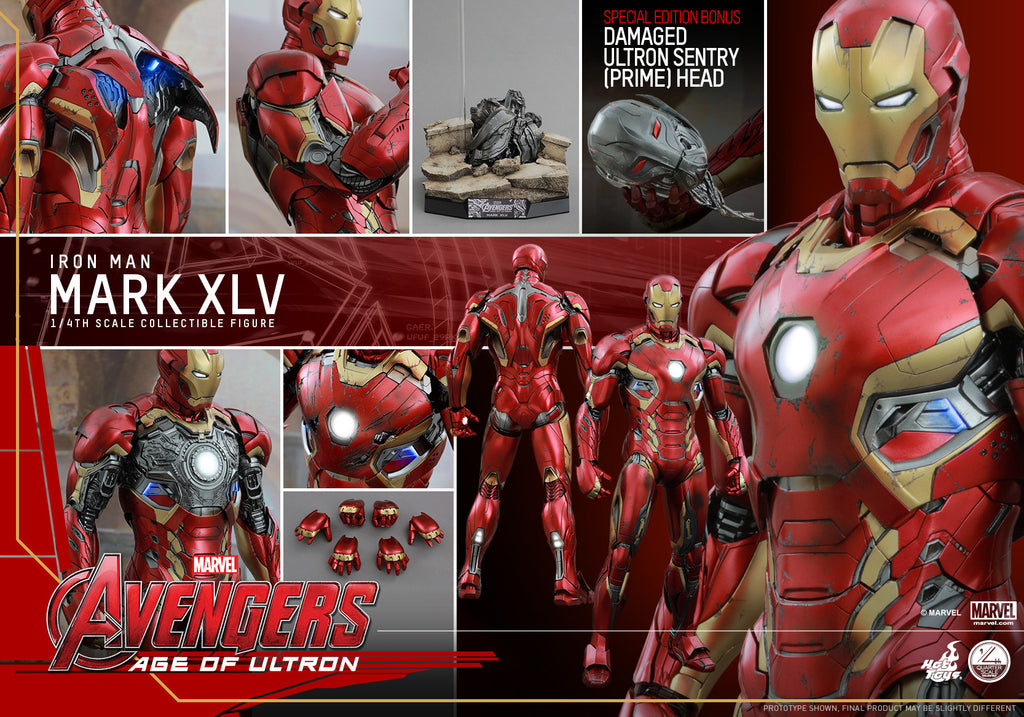 HOTTOYS HT 1/4 QS006 Avengers 2 Iron Man MK45 Big 45 Deluxe Ordinary Action Figure