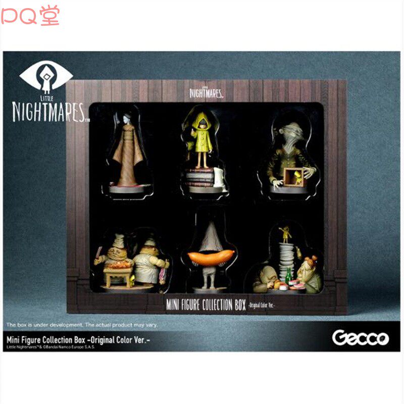 Gecco Little Nightmares mini figure collection set, complete set of 6 original color version figures
