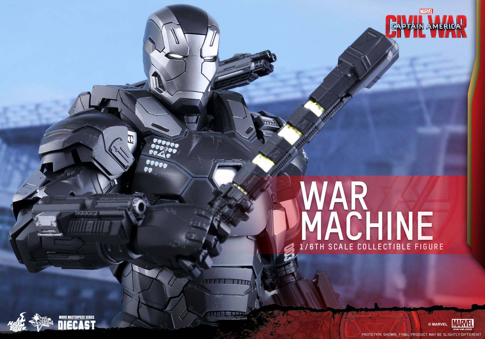 HotToys HT MMS344D15 1/6 Alloy Civil War Iron Man War Machine 4.0 Action Figure