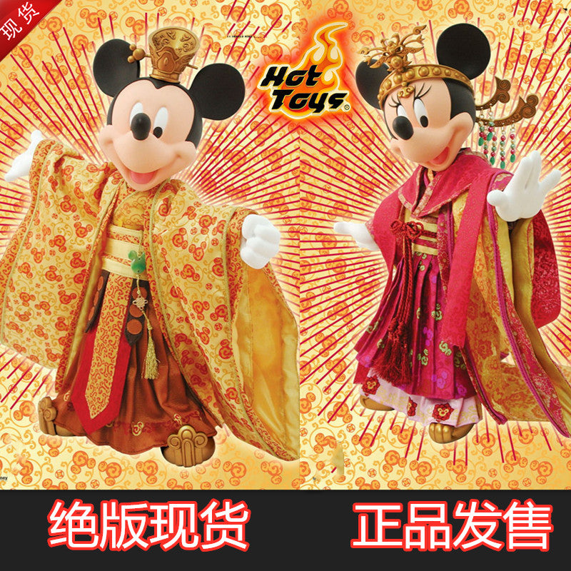 HOTTOYS 1/6 2008 Disney Year of the Rat Limited Palace Mickey Mouse Mickey Minnie Action Figure