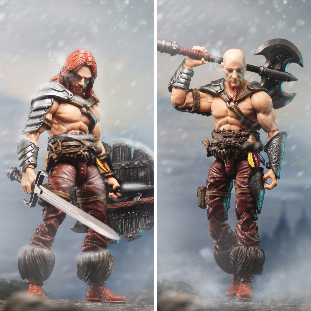 BFS Boss Strike 1/18 6.5 Wave Nordic Barbarian Skull 3.75 inch Articulated Figure