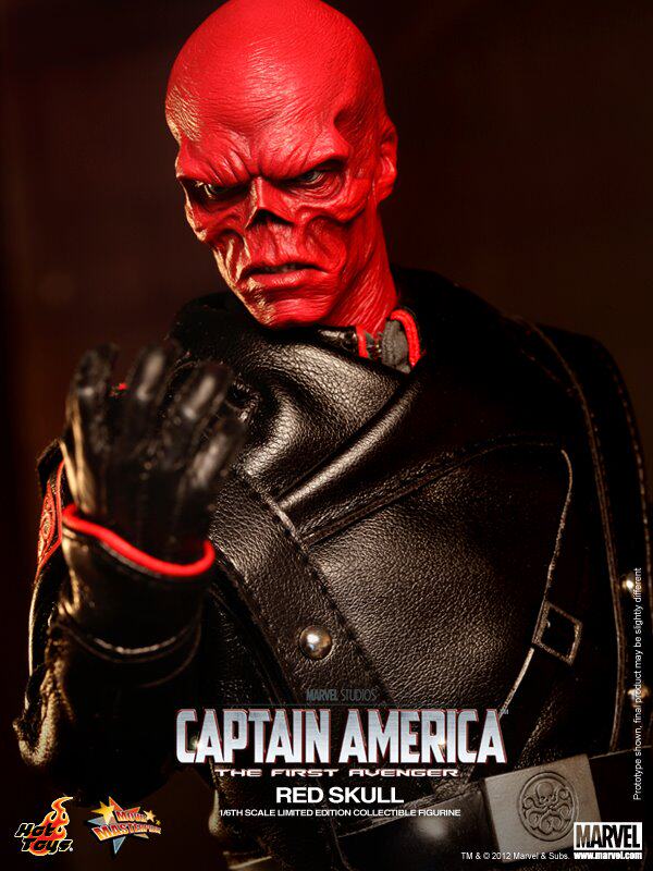 Hot Toys Captain America 1/6 Scale Red Skull Villain Model Figure