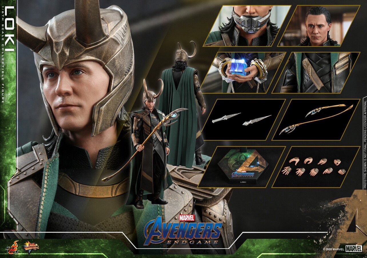 HOTTOYS Loki Avengers 4 Endgame MMS579 4.0 Action Figure