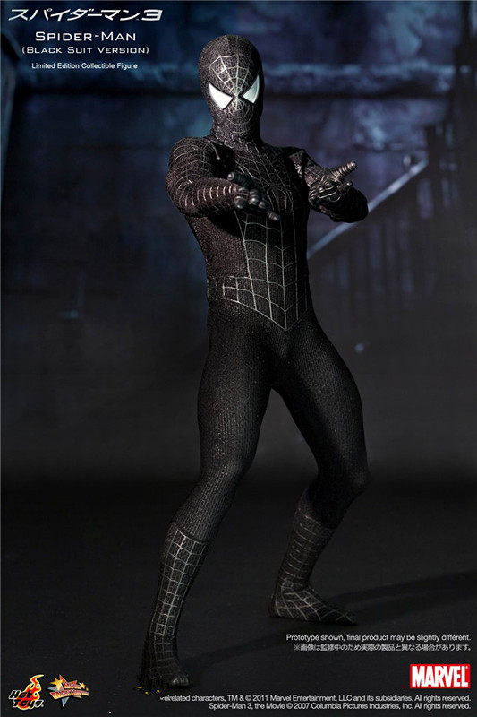 HT Hot Toys 1/6 MMS165 Spider-Man (Black Suit) – Peter Parker (Tobey Maguire)