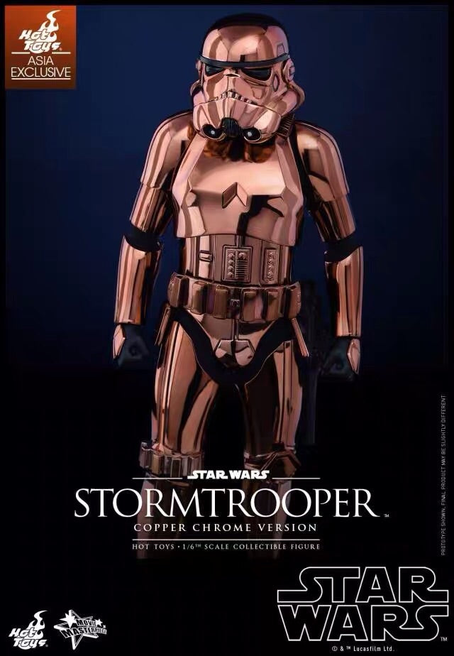 HT 1/6 Star Wars Limited Edition White Soldier Rose Gold Plating MMS330 Action Figure