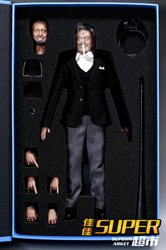 Das Toys 1/6 Scale Marvel Father (Not Hot Toys Stan Lee) Double-Headed Figure