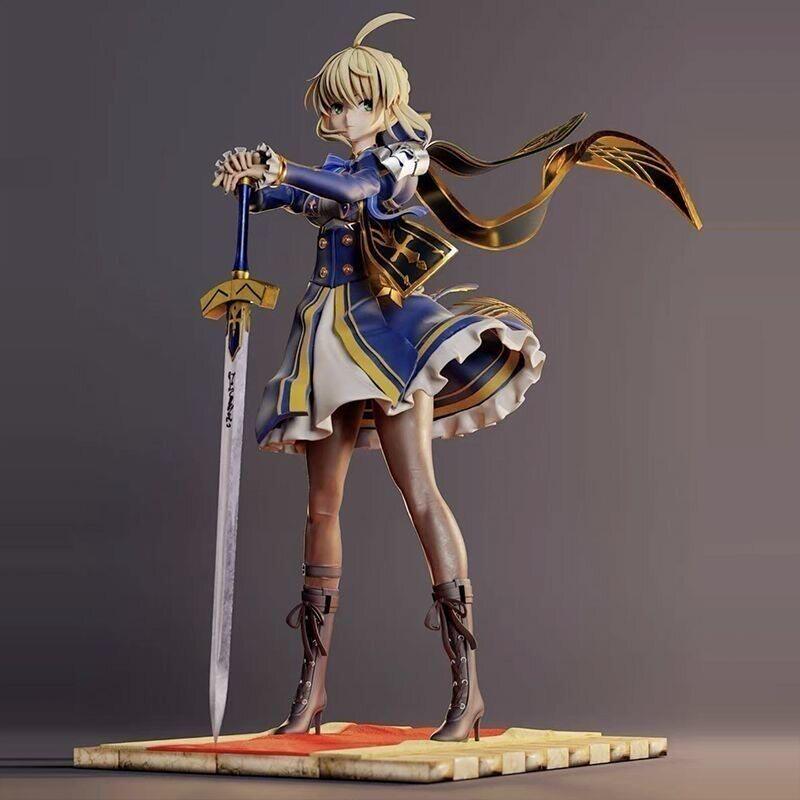 Altria Saber 28cm high 2.0 upgraded face sculpture scenery figure