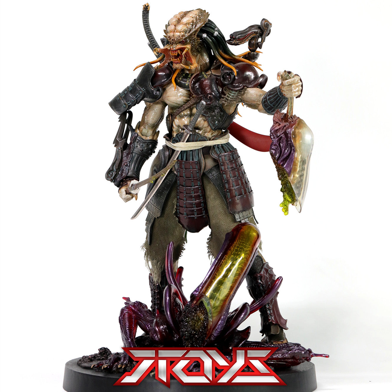 HT HOTTOYS Samurai Iron-Blooded 1/6 Taketani Takashi Oniki Yuji Predator Action Figure