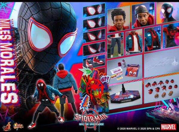 HT MMS567 Spider-Man Across the Parallel Universe Black Miles Action Figure