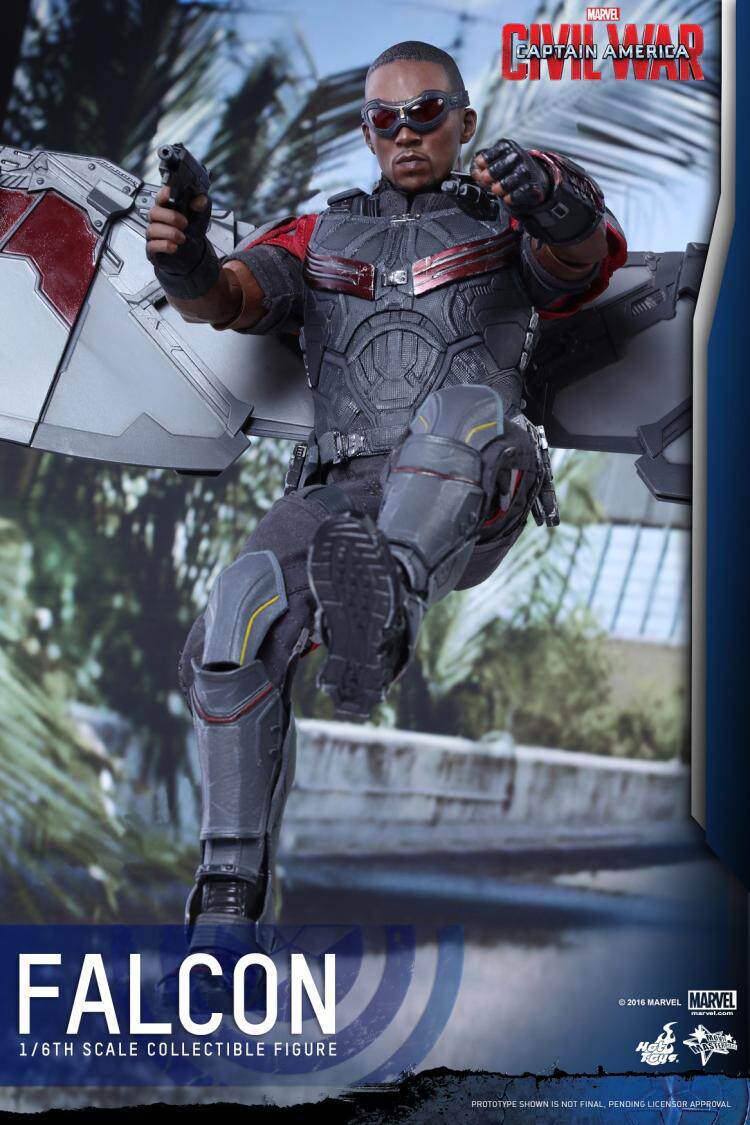 HotToys HT 1/6 Civil War Captain America 3 Falcon Winter Soldier 2.0 FalconMMS361 action figures