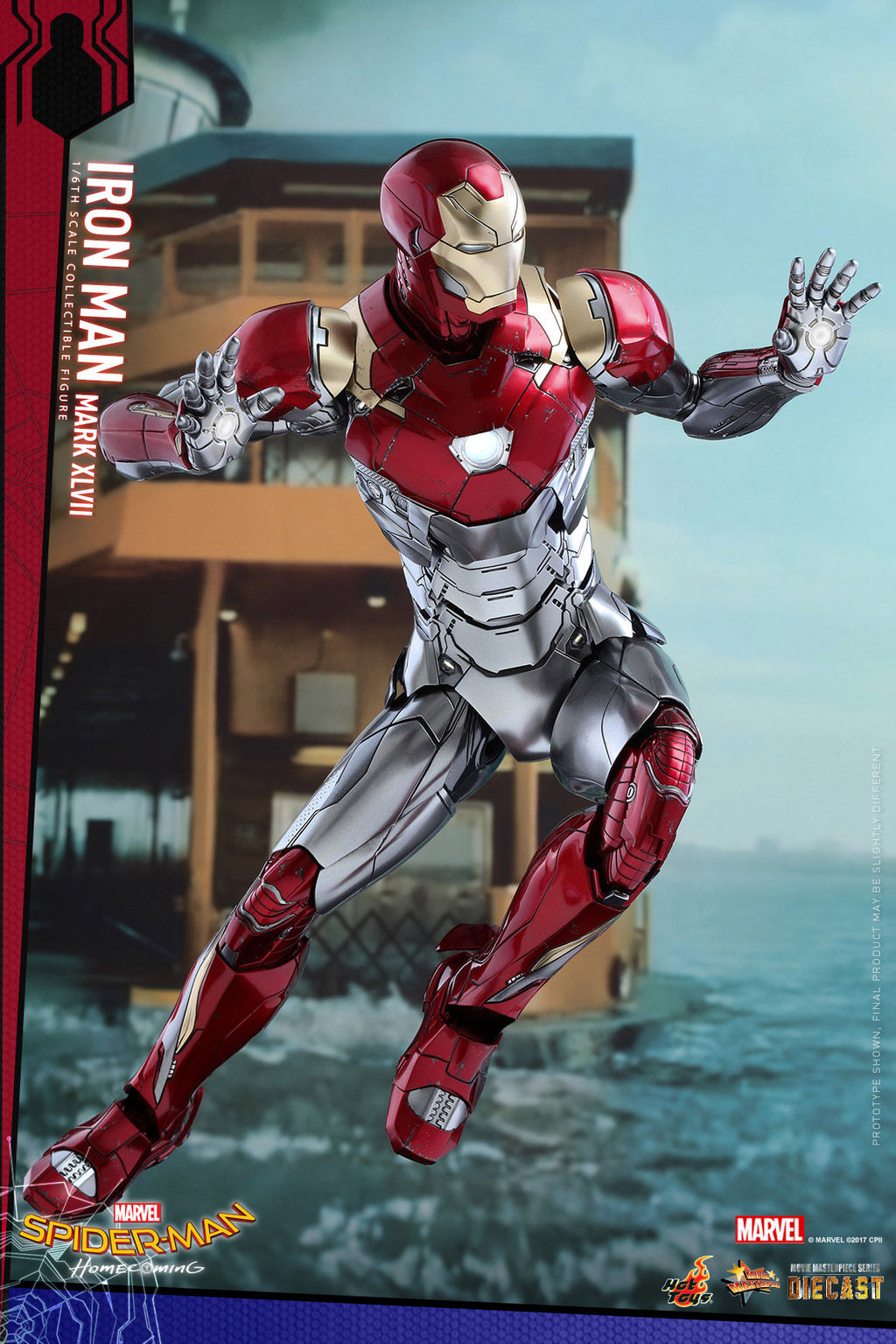 Hot Toys HT 1/6 Back to School Iron Man MK47 Articulated Figure MMS427D19