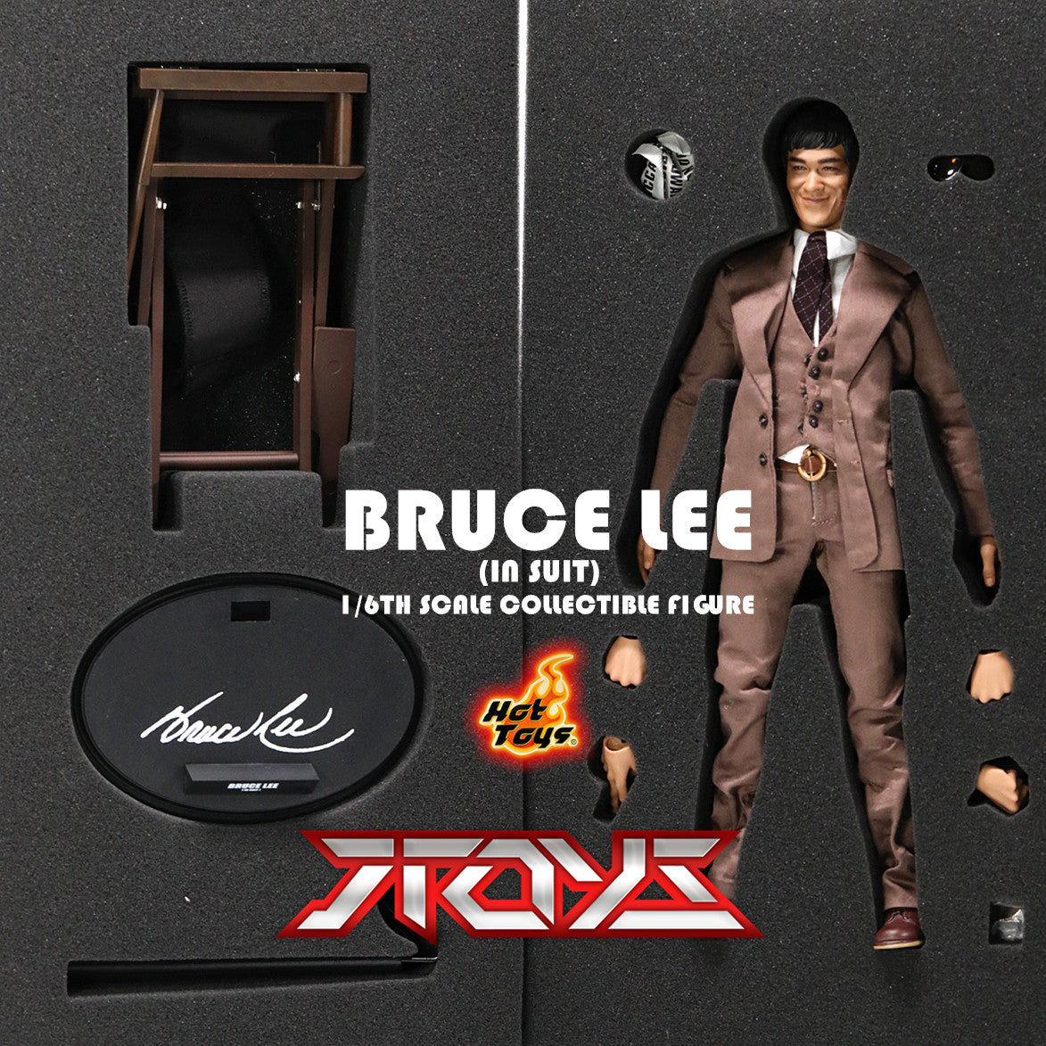 HOTTOYS HT 1/6 Dragon Crossing the River Enter the Dragon Smile Suit Version Bruce Lee Action Figure