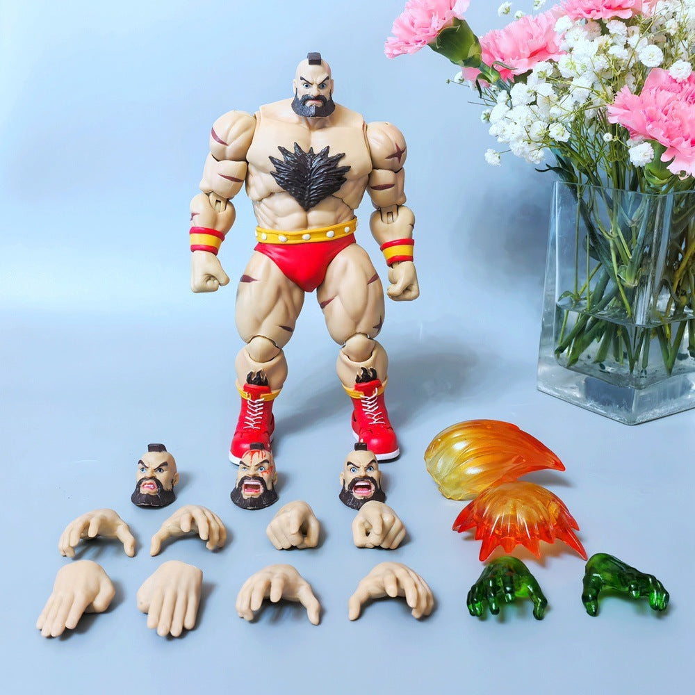 ST Street Fighter II — Zangief: "Game King" Series — Articulated Action Figure