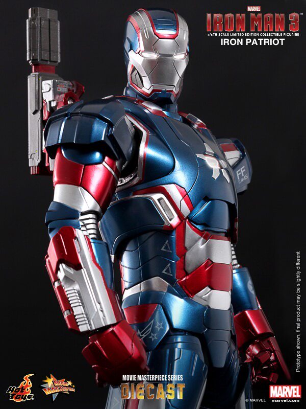 Hot Toys HT 1/6 Iron Man 3 Die-cast Alloy Patriot 1.0 MMS195 Model Figure