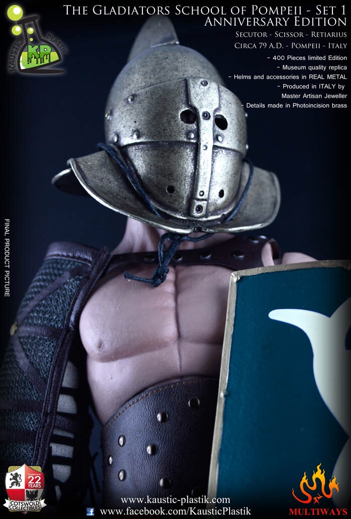 Kaustic-Plastik 1/6 Alloy Pompeii Gladiator School Anniversary Edition Action Figure