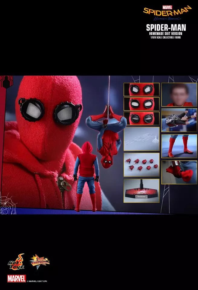HotToys HT 1/6 MMS414 Spider-Man back-to-school season homemade suit 1.0 real head  action figures