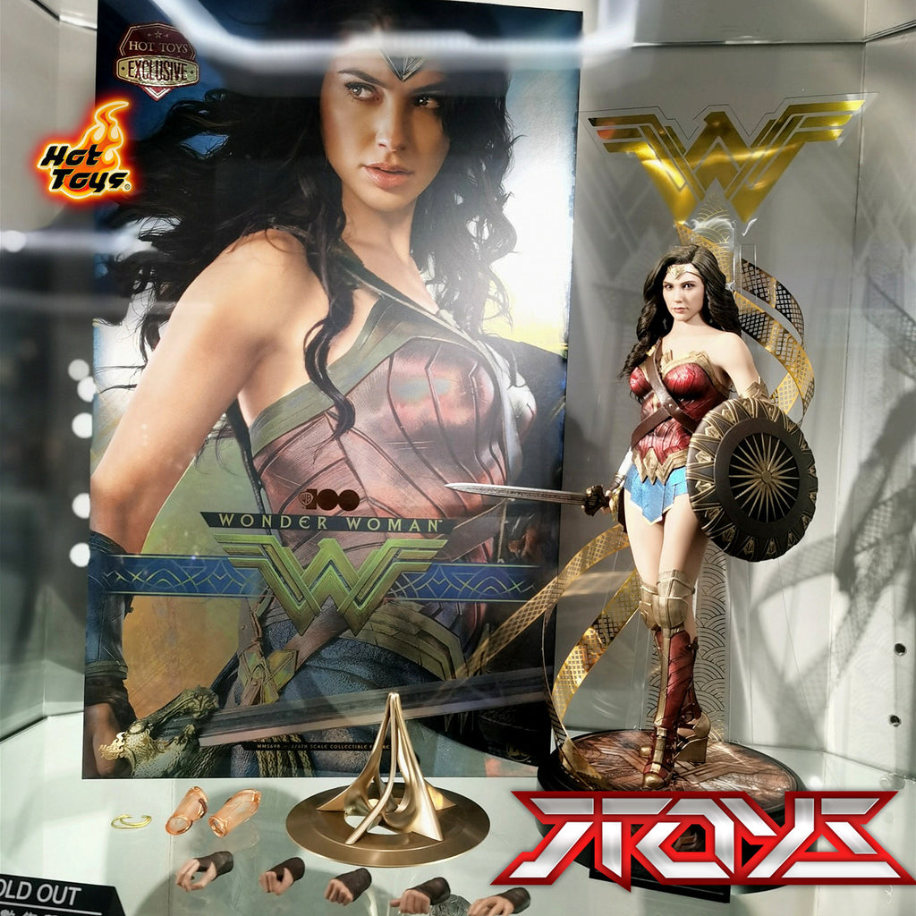 Hottoys 1/6HT Wonder Woman 7.0 Wool Hair Transplant Version 100 Warner Anniversary Limited Edition MMS698 Action Figure