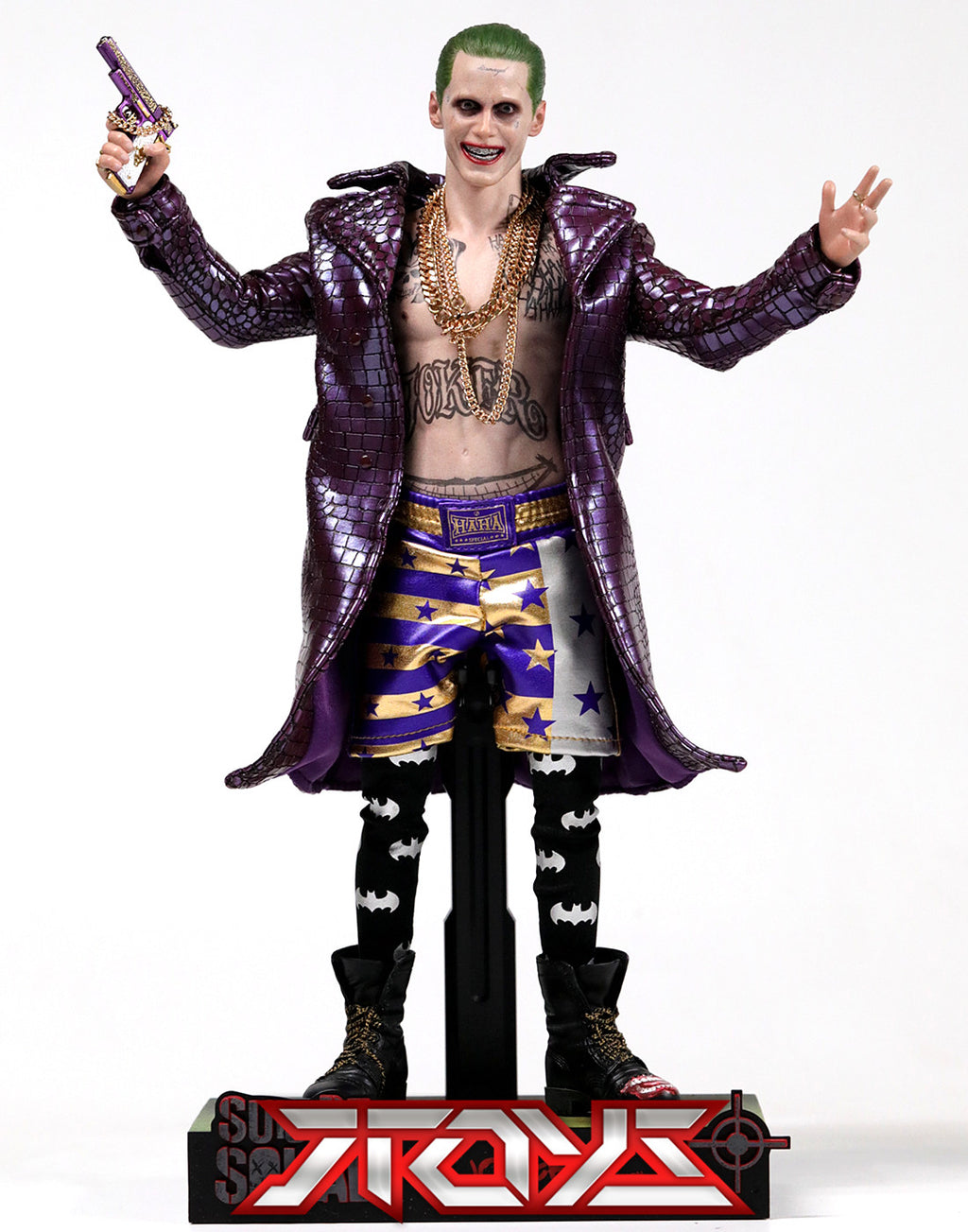 HT HOTTOYS X Suicide Squad 1/6 Joker Leto Purple Coat Version MMS382 Action Figure