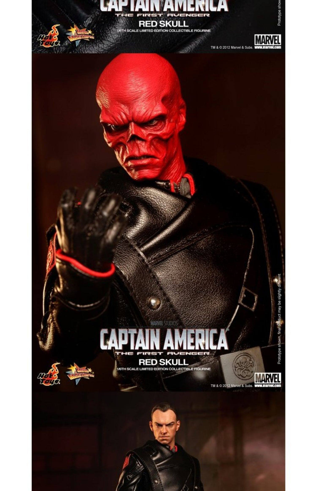 Hot Toys Captain America 1/6 Scale Red Skull Villain Model Figure
