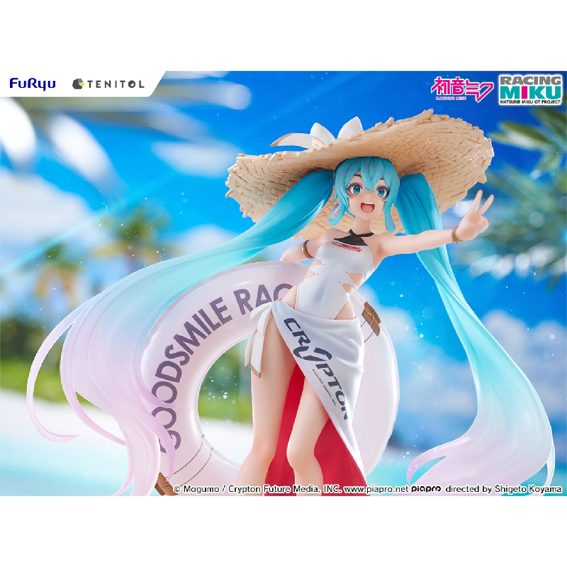 21cm FuRyu Hatsune Miku Racing Miku 2024 Tropical Figure