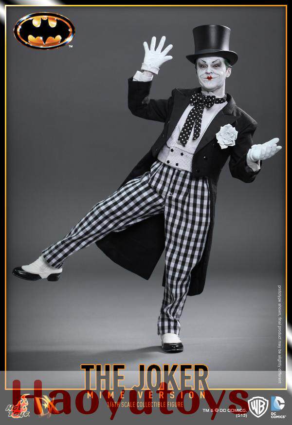 Hot toys HT DX14 1/6 JOKER Batman Black and White Mime Clown Action Figure