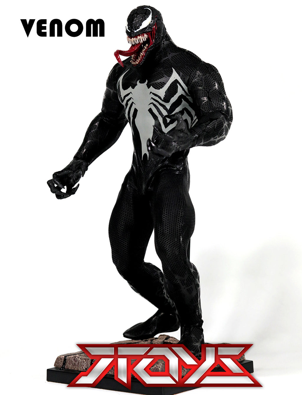 Non-HT Bullet Head Venom 1/6 37cm Marvel Spider-Man Villain Action Figure