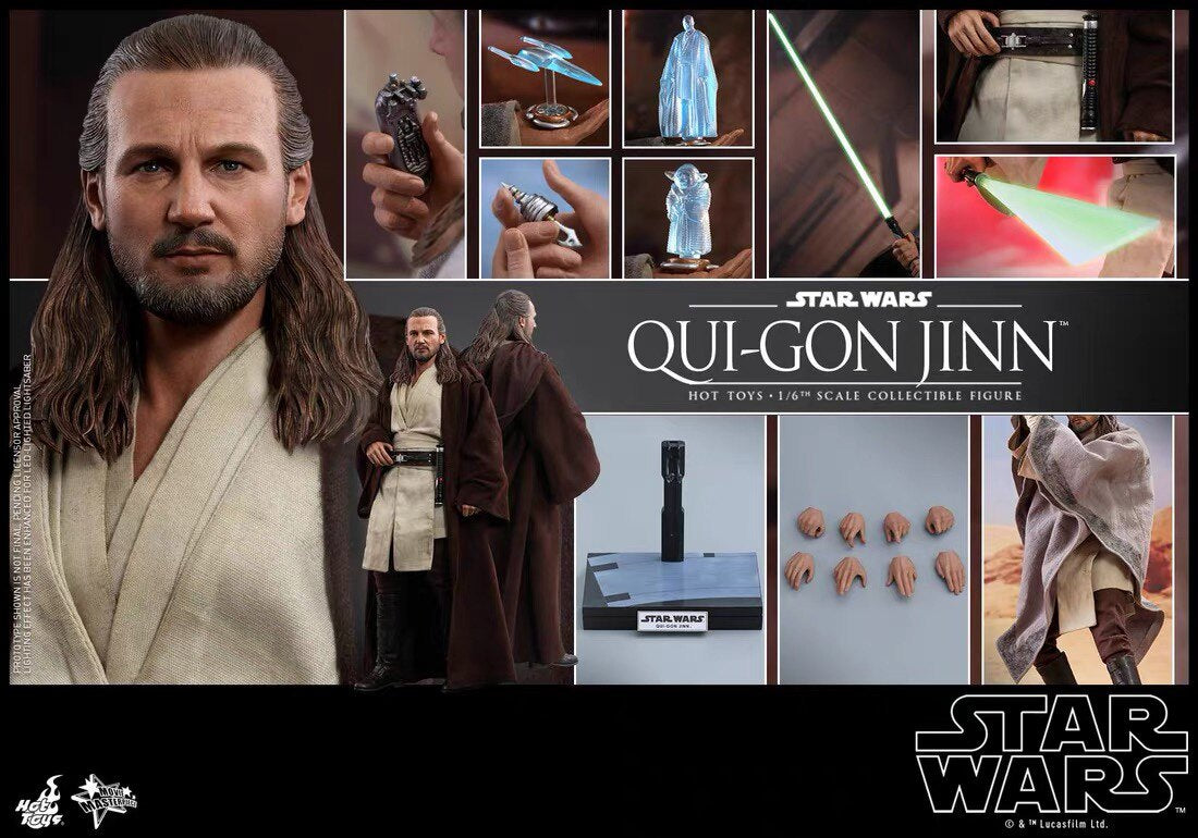 HT 1/6 MMS525 Star Wars Qui-Gon Jin Qui-Gon Action Figure
