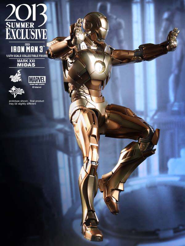 HOT TOYS HT 1/6 MMS208 Iron Man MK21 — Event Exclusive Edition (Gold / "Tycoon Gold" Color Scheme)
