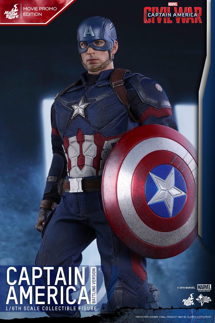 HT Hottoys 1/6 Captain America: Civil War Captain America 5.0 Limited Edition MMS360 Action Figure