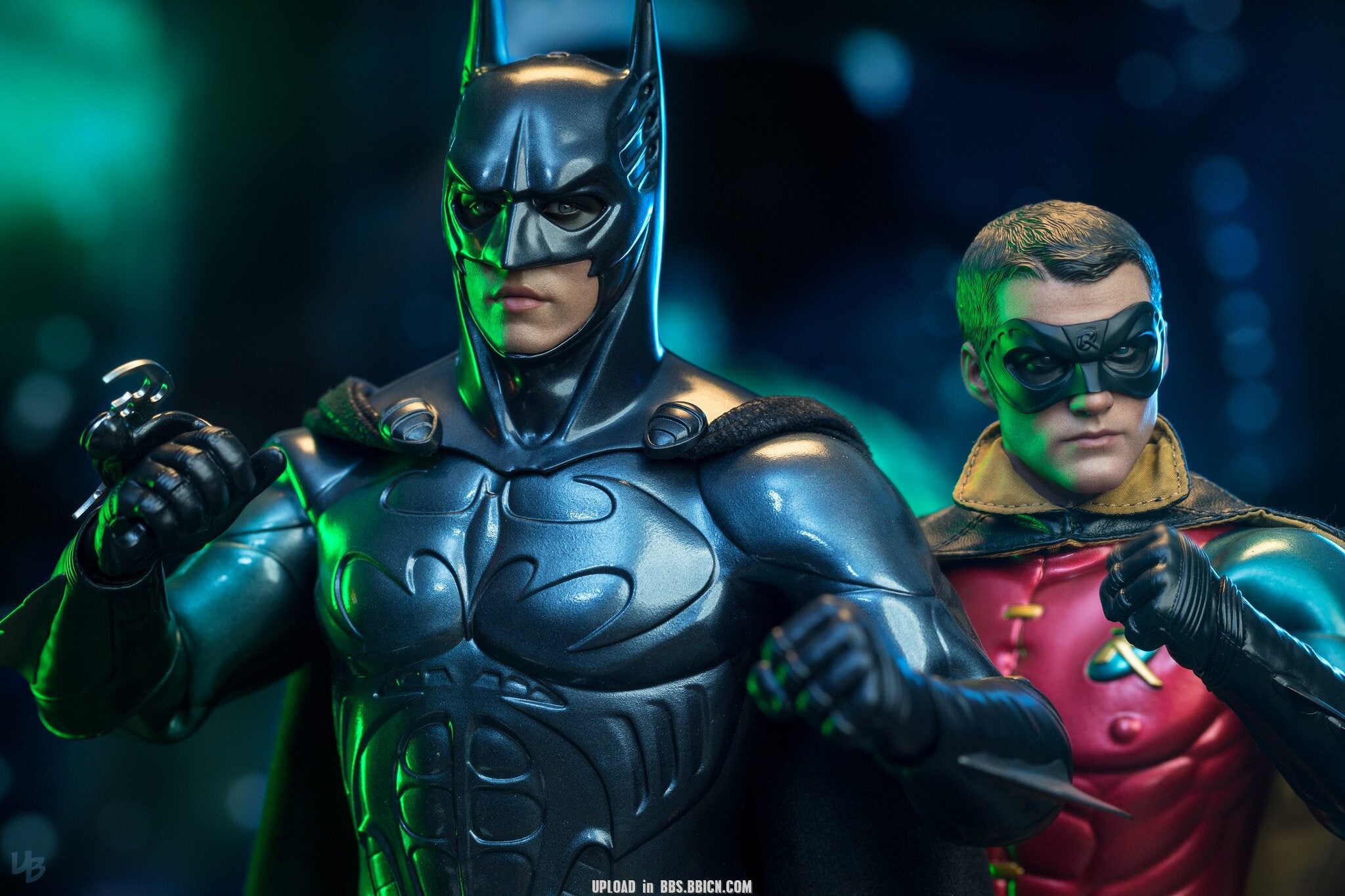 HT 1/6 MMS593/594 Batman Forever Robin Batman Sonar Suit Action Figure