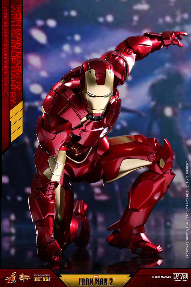 HotToys HT MMS461-D21 1:6 Iron Man 2 Alloy Die-cast MK4 Single Version action figures
