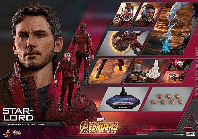 HOTTOYS HT MMS539 1/6 Avengers 3 Guardians of the Galaxy Star-Lord 3.0 movable figure