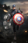 HOTTOYS HT 1/6 Avengers: Endgame Captain America 7.0 Articulated Soldier Figure MMS536