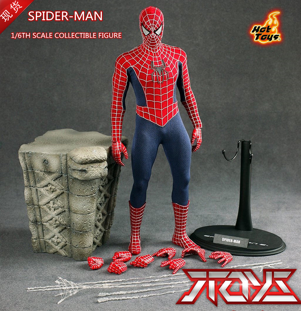 HOTTOYS HT 1/6 Red Spider-Man 1.0 MMS143 Maguire Tobey first generation movable figure