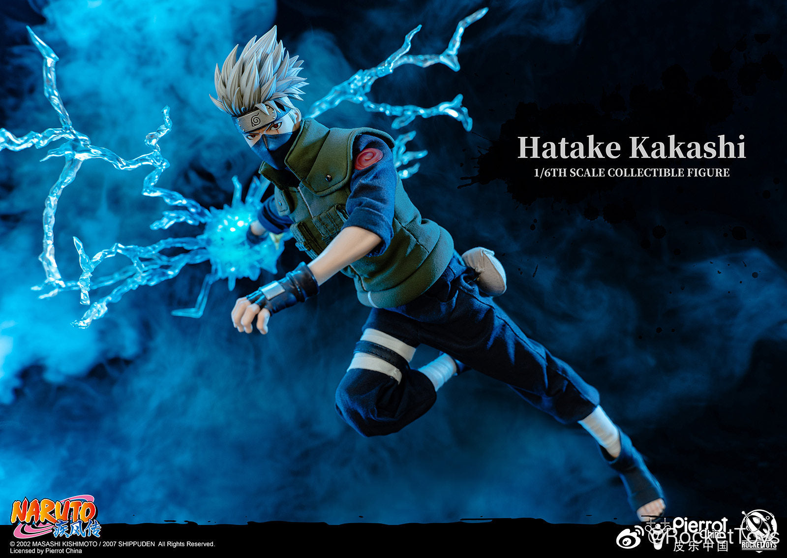 RocketToys 1/6 Naruto Shippuden: Kakashi Hatake – Official Licensed Action Figure (ROC-004)