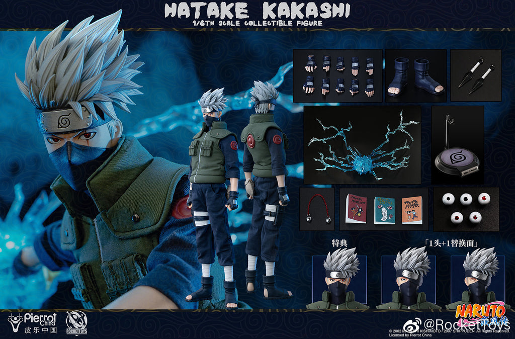 RocketToys 1/6 Naruto Shippuden: Kakashi Hatake – Official Licensed Action Figure (ROC-004)