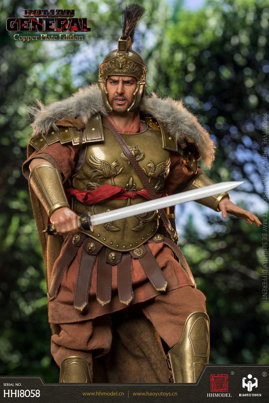 HHmodel HaoYuTOYS 1/6 Imperial Gladiator General 058 Pure Copper Version