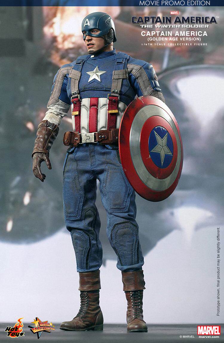 Hottoys 1/6HT Captain America 2: The Winter Soldier - Limited Edition Battle-Damaged Alloy Shield Figure