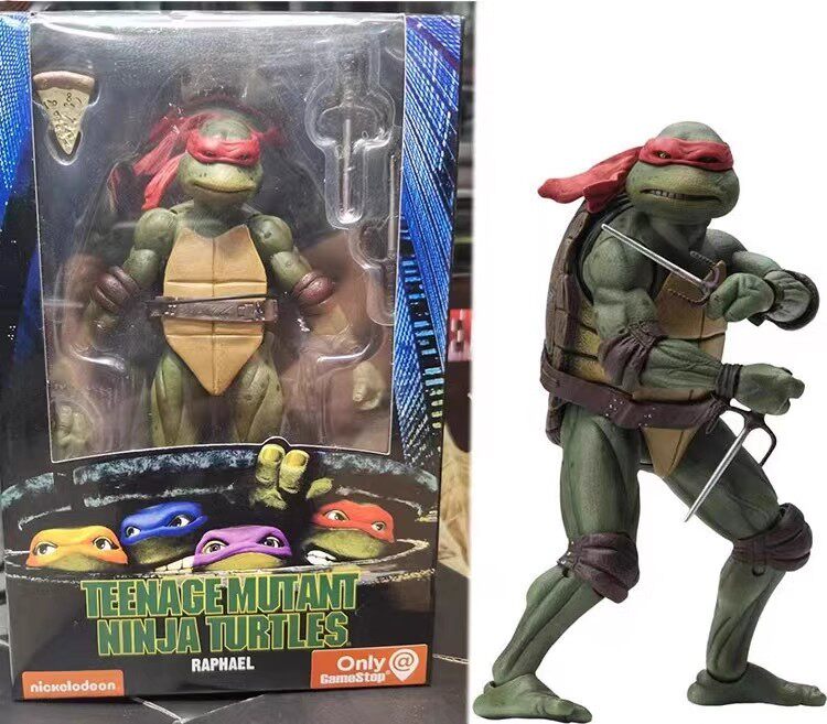 Set of four NECA Teenage Mutant Ninja Turtles SDCC venue limited 1990 movie version movable figure