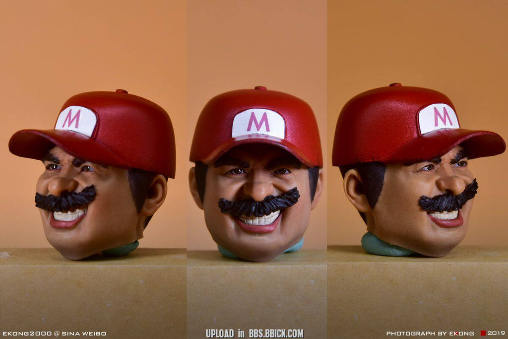 D7TOYS 1/6 Plumber Mario Super Mario Mario with Piranha Deluxe Set Action Figure