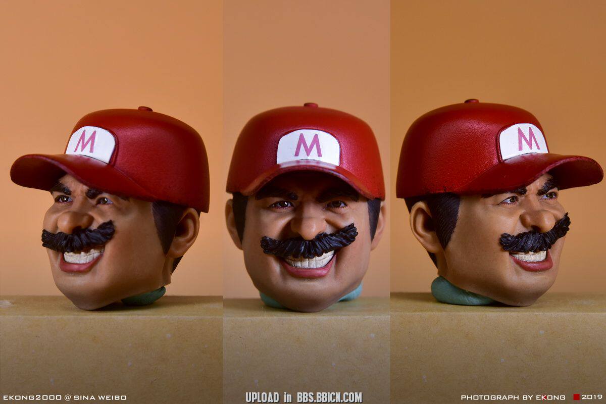 D7TOYS 1/6 Plumber Mario Super Mario Mario with Piranha Deluxe Set Action Figure